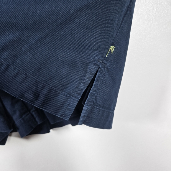 LIZGOLF Navy Blue Embroidered Palm Tree Print Golf Tennis Pickle Ball Skort 16 - Picture 9 of 14